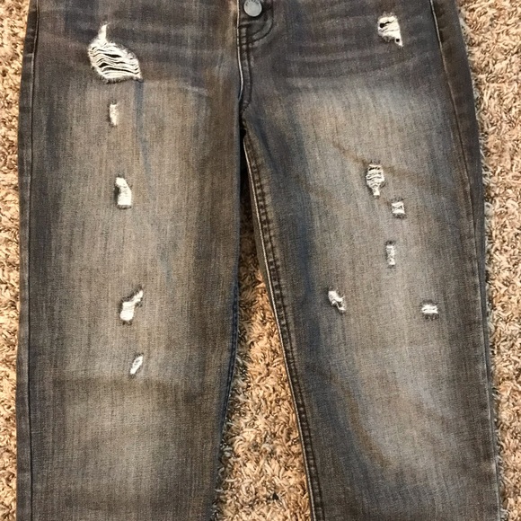 Ivy + Main button high waist distressed skinny jeans - Picture 6 of 12